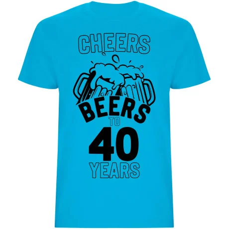 Pánské tričko - CHEERS BEERS TO 40 YEARS