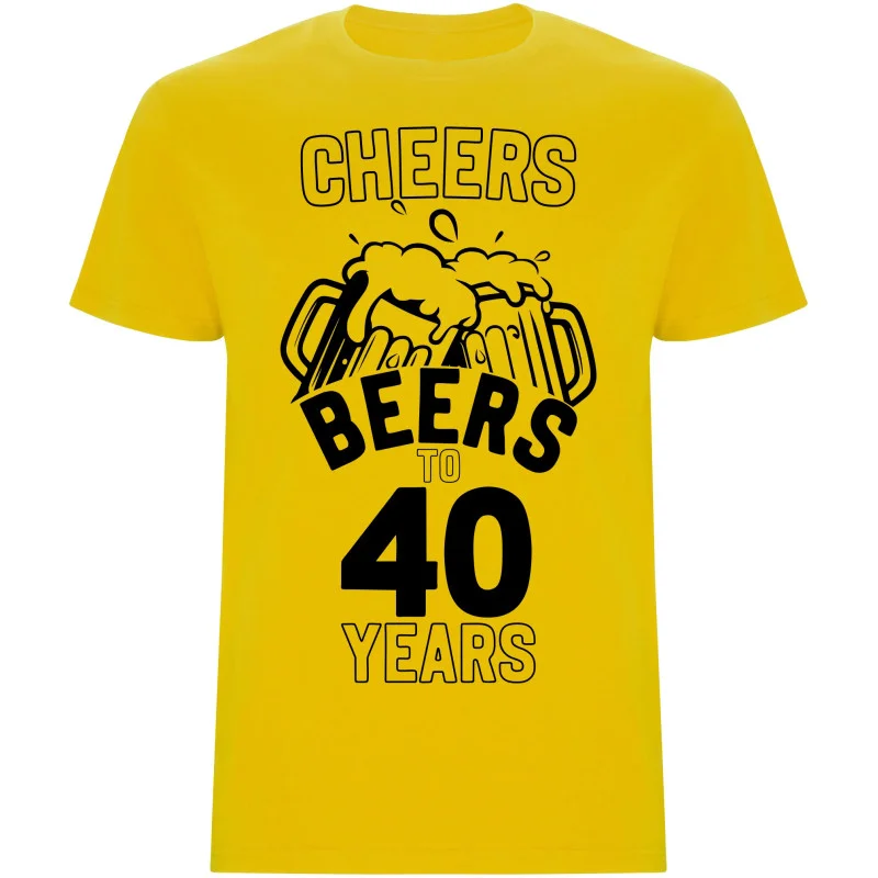 Pánské tričko - CHEERS BEERS TO 40 YEARS
