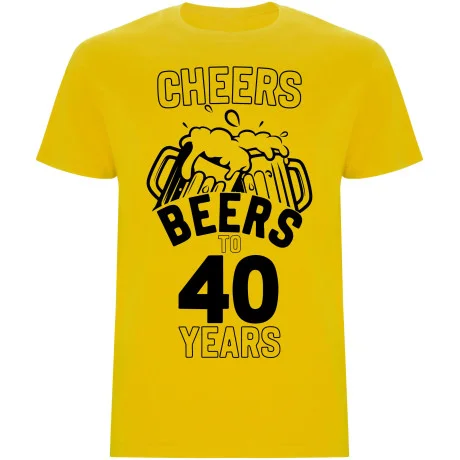Pánské tričko - CHEERS BEERS TO 40 YEARS