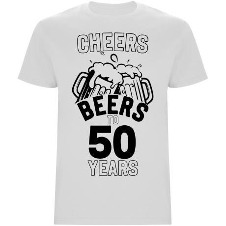 Pánské tričko - CHEERS BEERS TO 50 YEARS