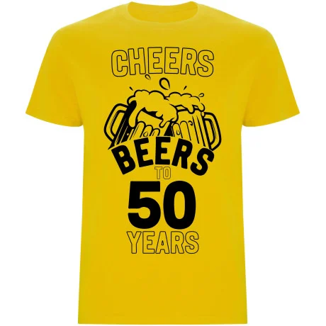 Pánské tričko - CHEERS BEERS TO 50 YEARS