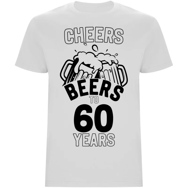 Pánské tričko - CHEERS BEERS TO 60 YEARS
