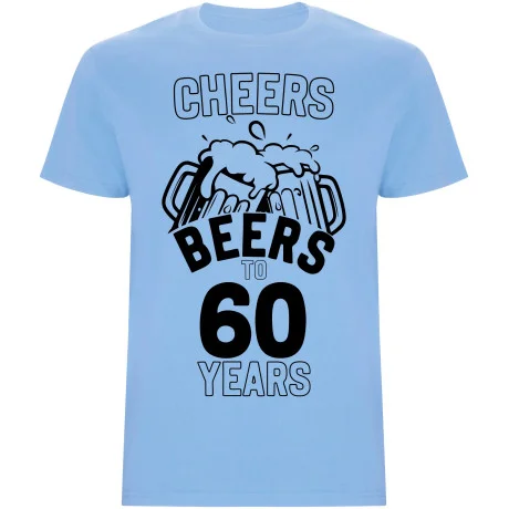 Pánské tričko - CHEERS BEERS TO 60 YEARS