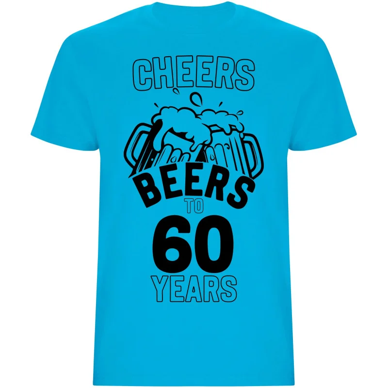 Pánské tričko - CHEERS BEERS TO 60 YEARS