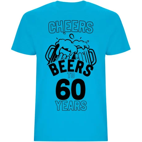 Pánské tričko - CHEERS BEERS TO 60 YEARS