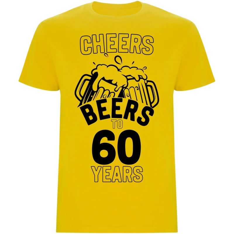 Pánské tričko - CHEERS BEERS TO 60 YEARS