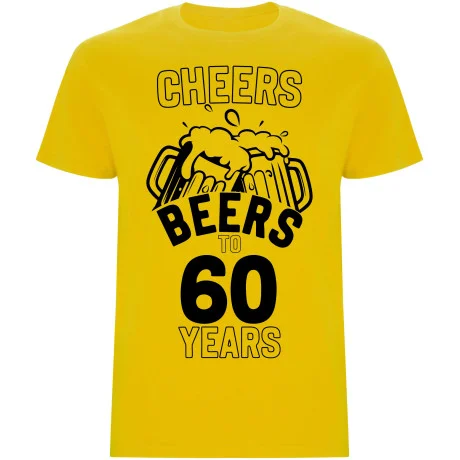 Pánské tričko - CHEERS BEERS TO 60 YEARS