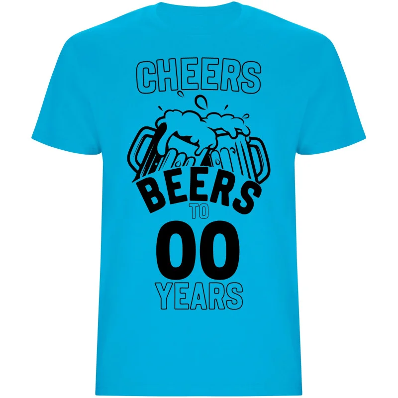 Pánské tričko - CHEERS BEERS TO (AGE) YEARS