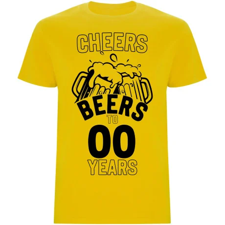 Pánské tričko - CHEERS BEERS TO (AGE) YEARS