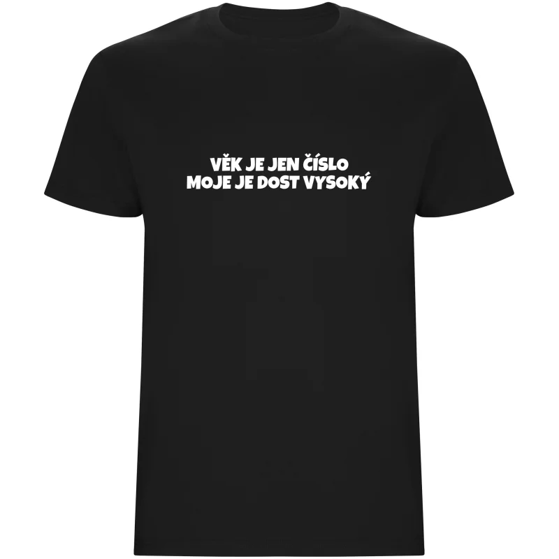 Pánské tričko - VĚK JE JEN ČÍSLO