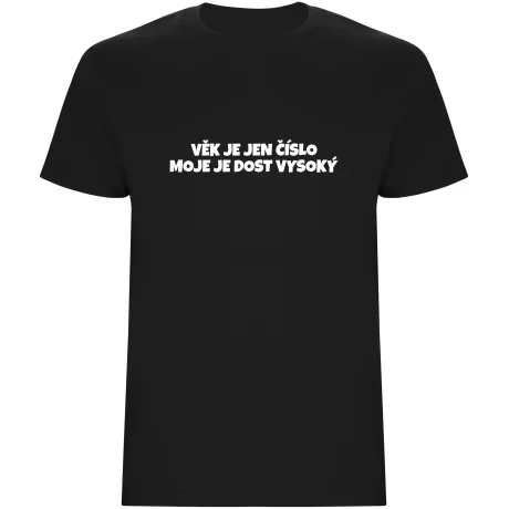 Pánské tričko - VĚK JE JEN ČÍSLO