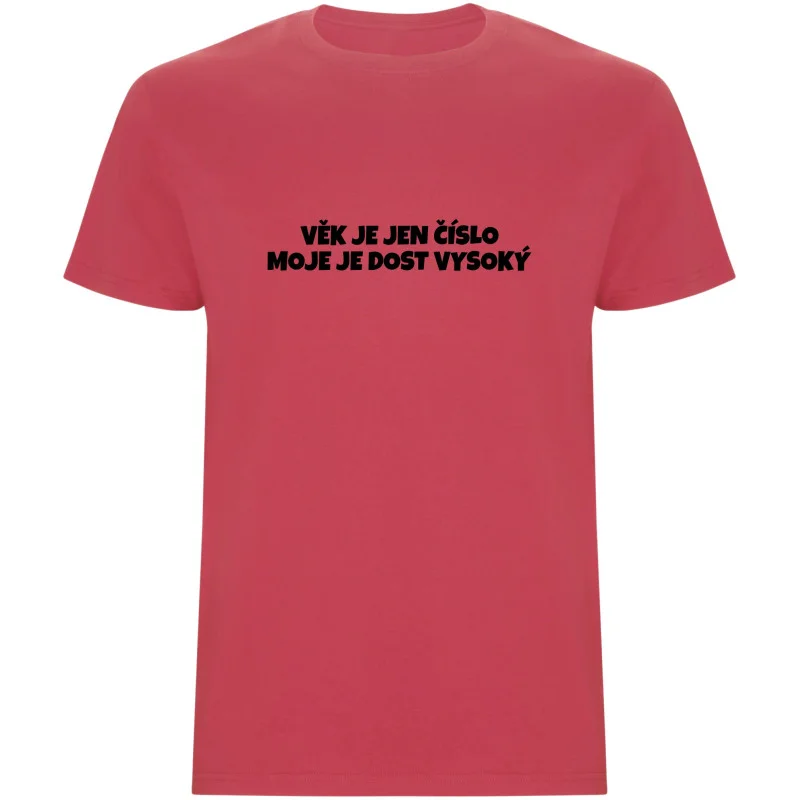 Pánské tričko - VĚK JE JEN ČÍSLO