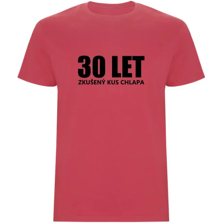 Pánské tričko - 30 LET, ZKUŠENÝ KUS CHLAPA