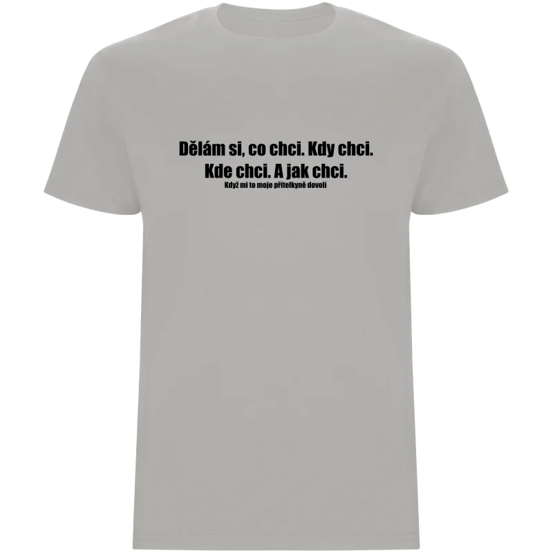 Pánské tričko - DĚLÁM SI, CO CHCI