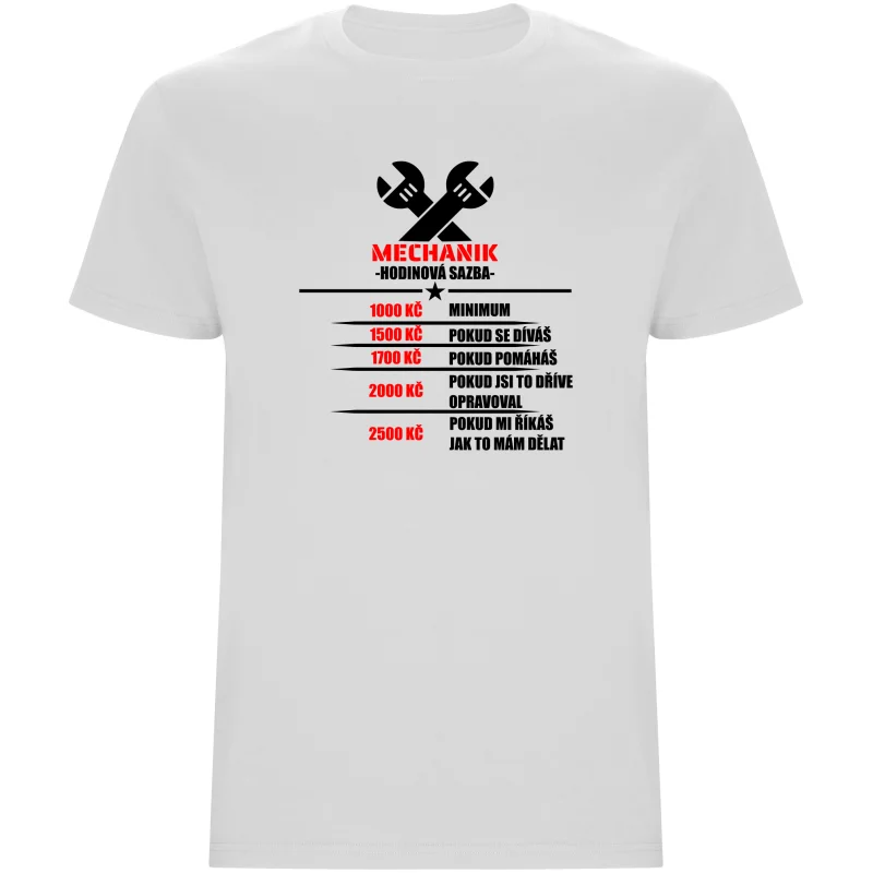 Pánské tričko - MECHANIK HODINOVÁ SAZBA