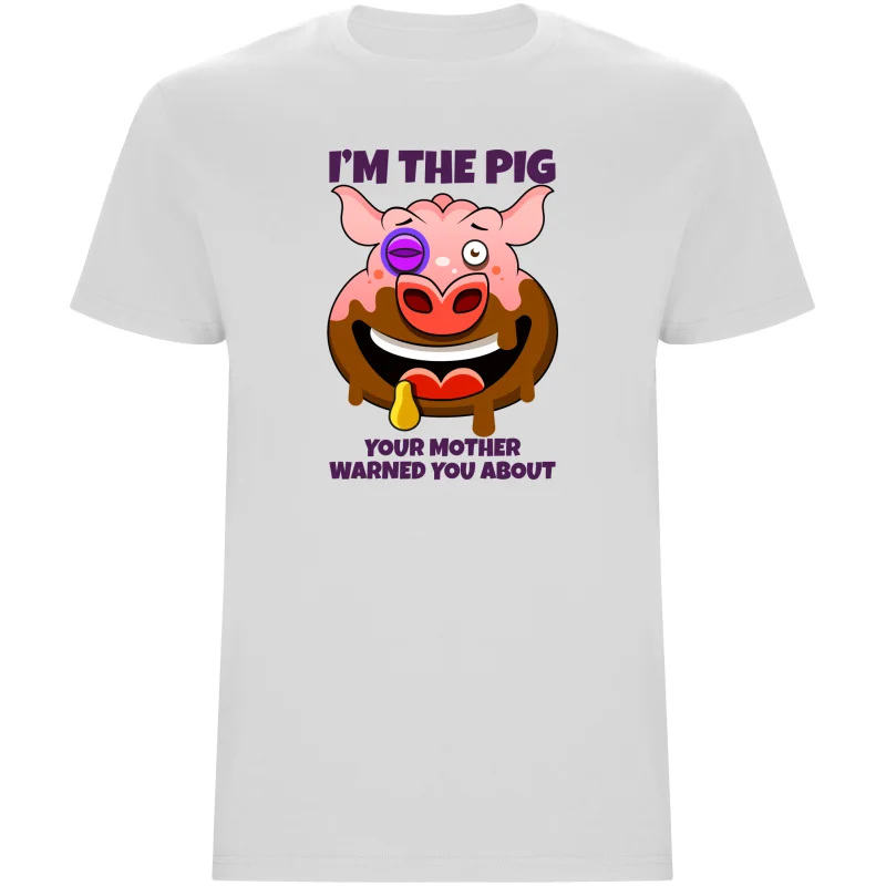 Pánské tričko - PRASE, PŘED KTERÝM TĚ MAMKA VAROVALA