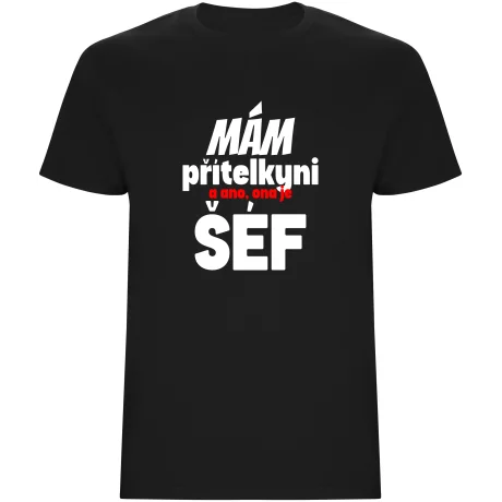 Pánské tričko - MÁM PŘÍTELKYNI, A ANO, ONA JE ŠÉF