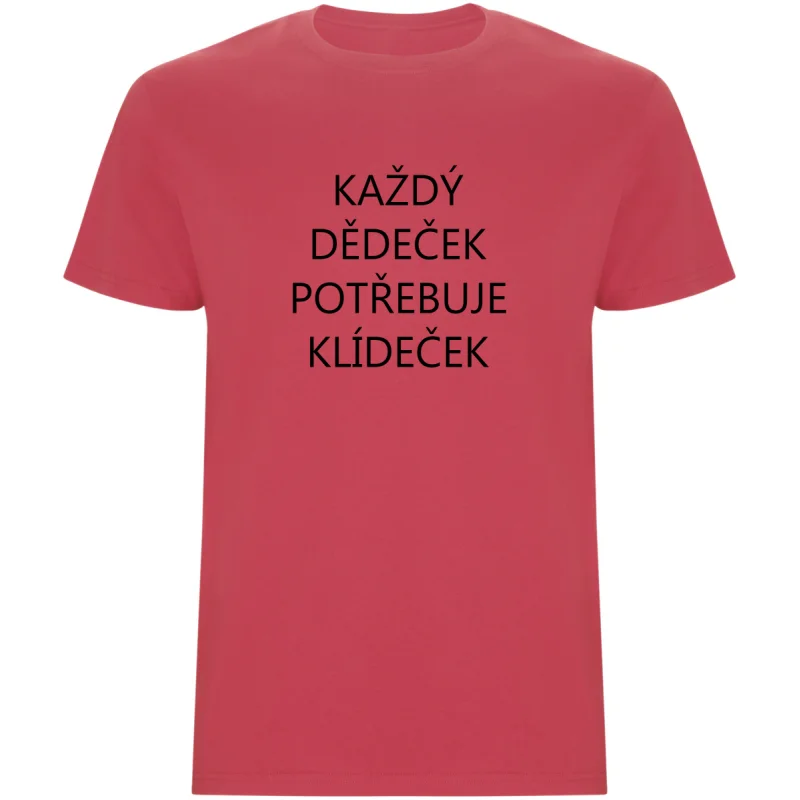 Pánské tričko - KAŽDÝ DĚDEČEK POTŘEBUJE KLÍDEČEK