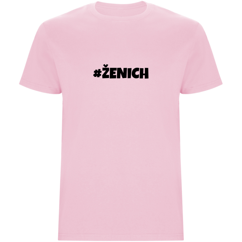 Pánské tričko – ŽENICH, rozlučkové tričko pro hlavního borce večera