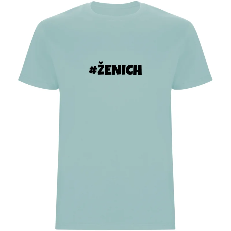 Pánské tričko – ŽENICH, rozlučkové tričko pro hlavního borce večera