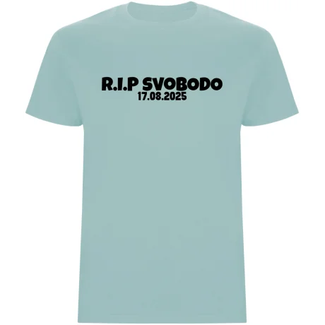 Pánské tričko s vlastním datem svatby – R.I.P SVOBODO