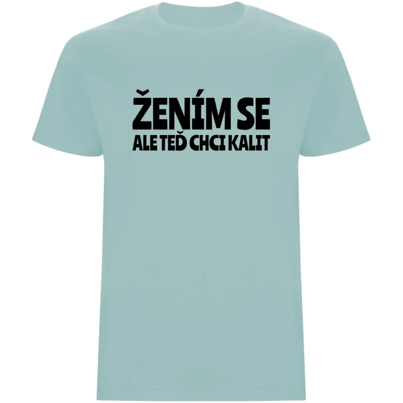 Pánské tričko – ŽENÍM SE, ALE TEĎ CHCI KALIT