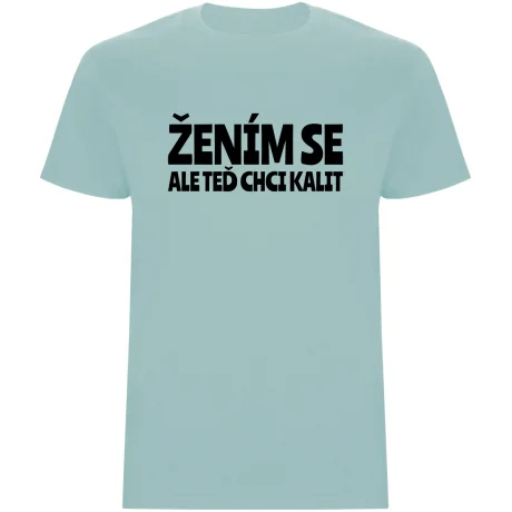 Pánské tričko – ŽENÍM SE, ALE TEĎ CHCI KALIT
