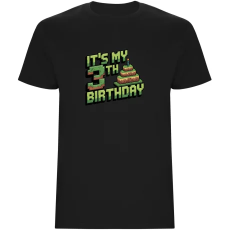 Dětské tričko - MINECRAFT TŘETÍ NAROZENINY