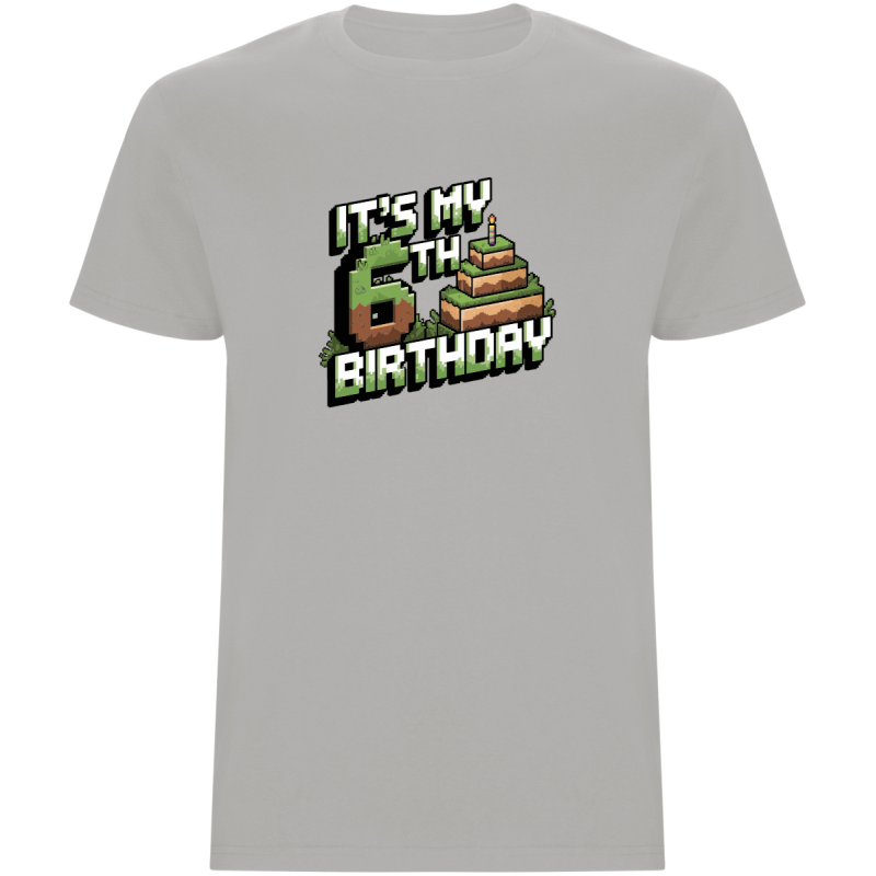 Dětské tričko - MINECRAFT ŠESTÉ NAROZENINY