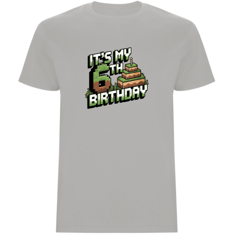 Dětské tričko - MINECRAFT ŠESTÉ NAROZENINY