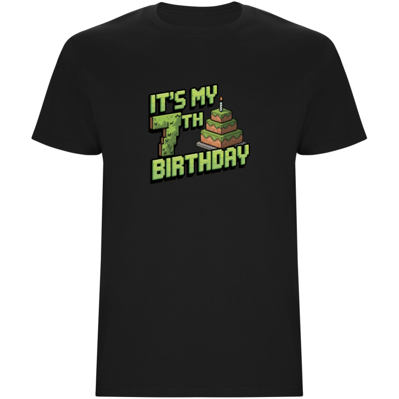 Dětské tričko - MINECRAFT SEDMÉ NAROZENINY