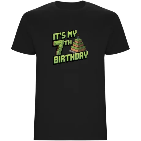 Dětské tričko - MINECRAFT SEDMÉ NAROZENINY