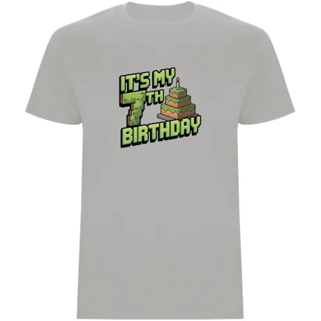 Dětské tričko - MINECRAFT SEDMÉ NAROZENINY